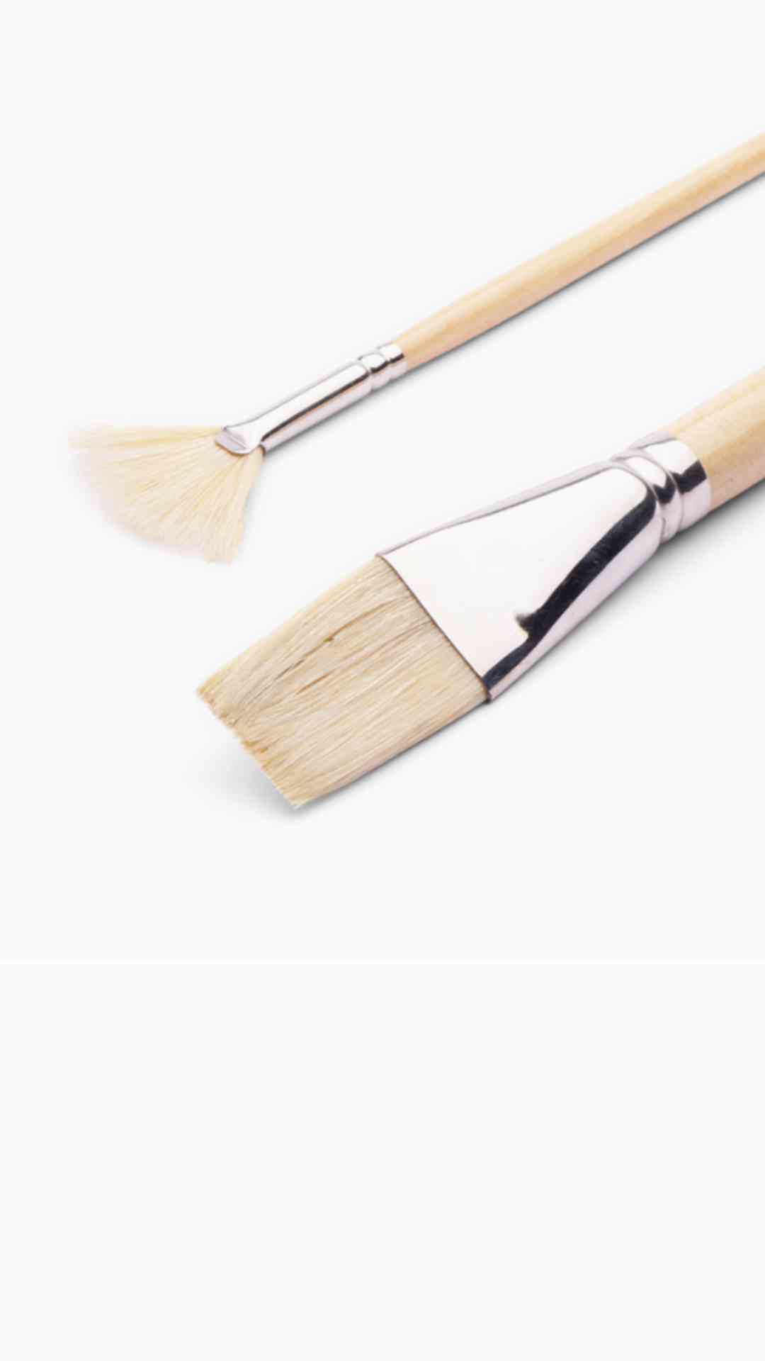 White Bristle Brushes